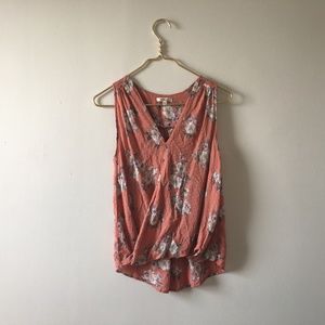 🌺4/$20 - Bleuh Ciel Floral Tank Top